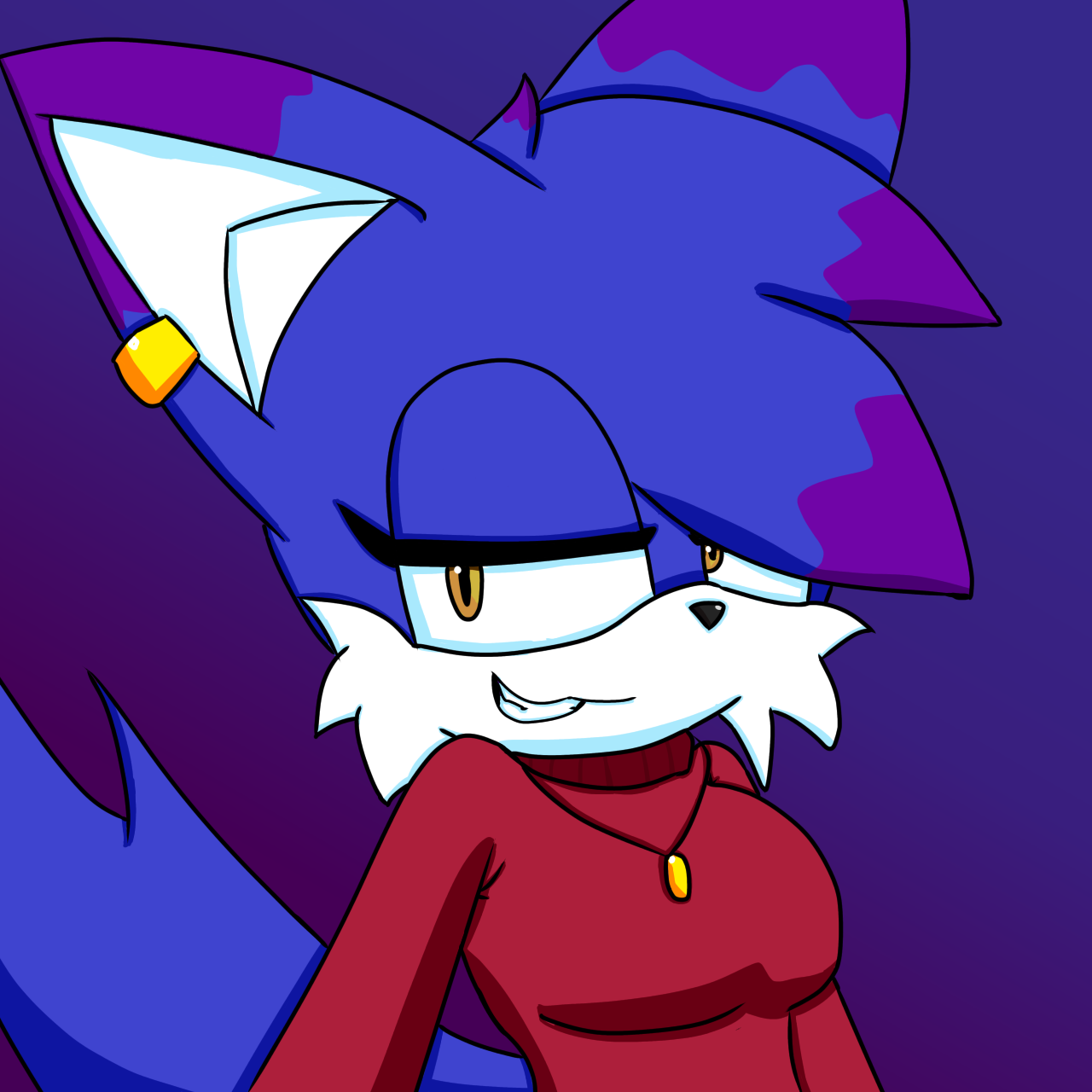 AI Art: Shadow I Suppose - Sonic Chara to Furry by @Zer0Fleet