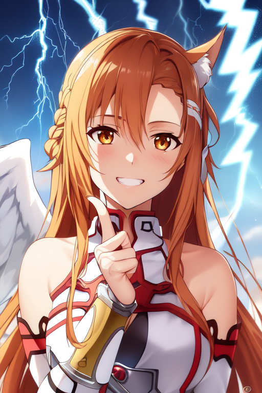 AI Art: Yuuki Asuna by @Phi