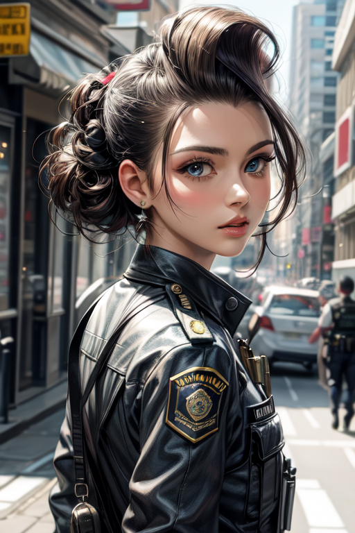 AI Art: policewoman by @Buxtuikikaeru | PixAI