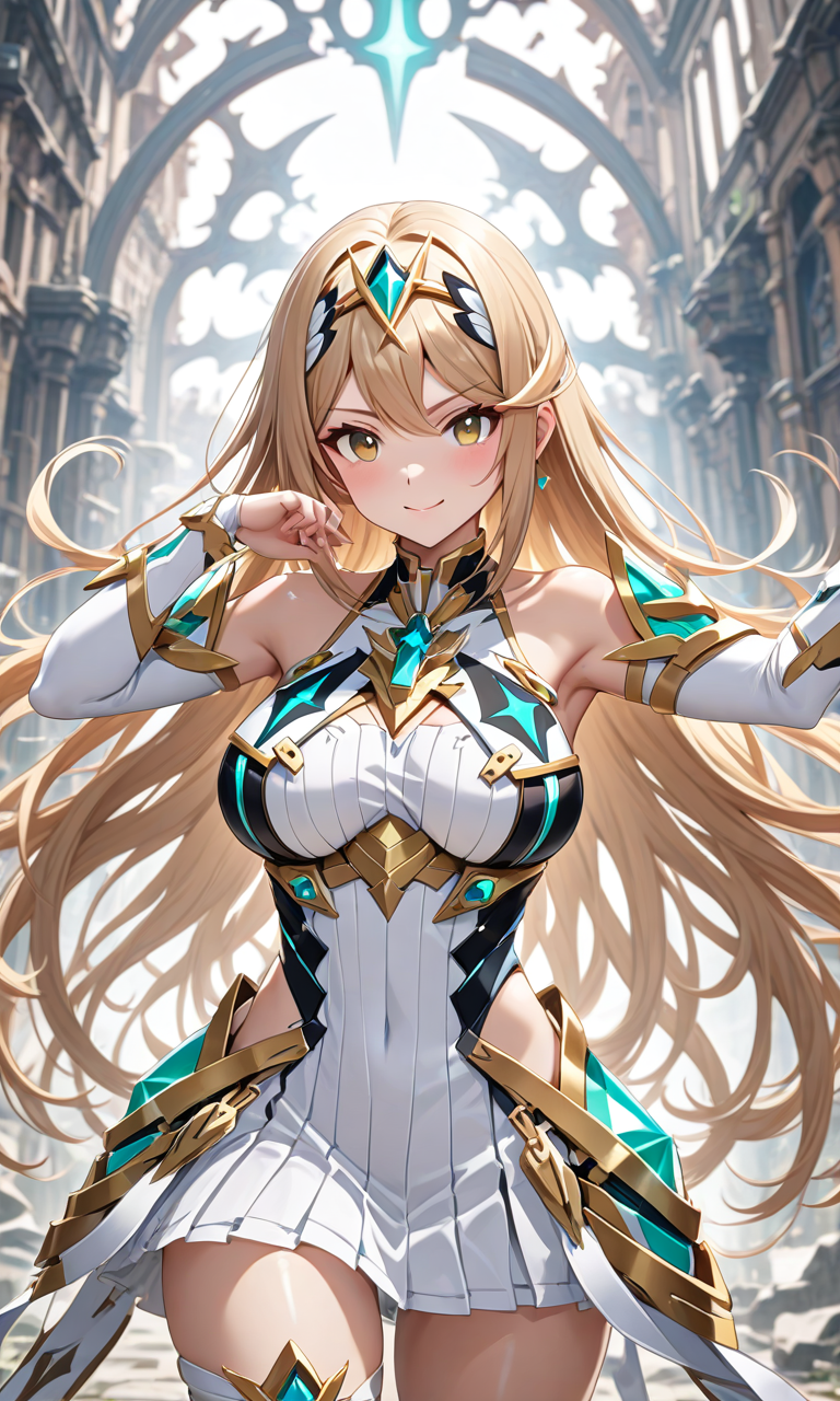 AI Art: Mythra ヒカリ (Xenoblade2 ゼノブレイド2) by @りょう | PixAI