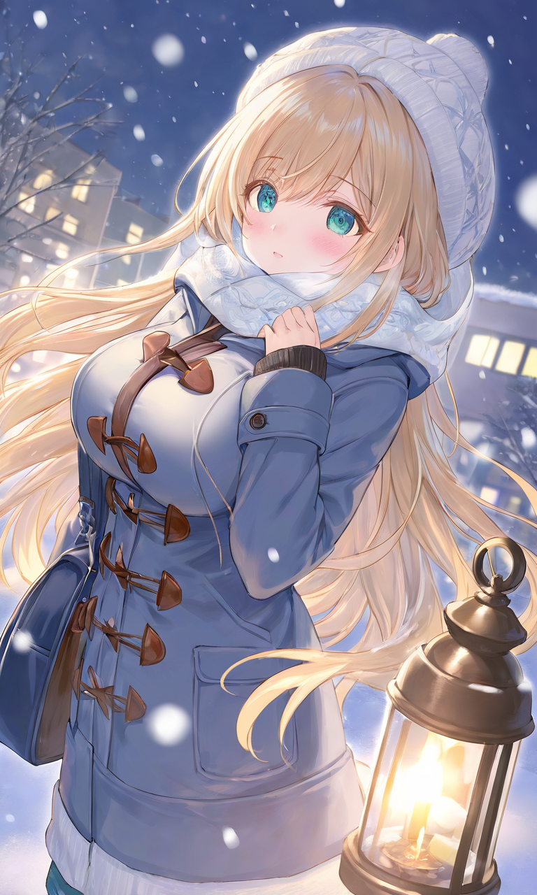 AI Art: 雪の日の野崎夕姫(八月のシンデレラナイン) by @越前·AI·誠司郎 | PixAI