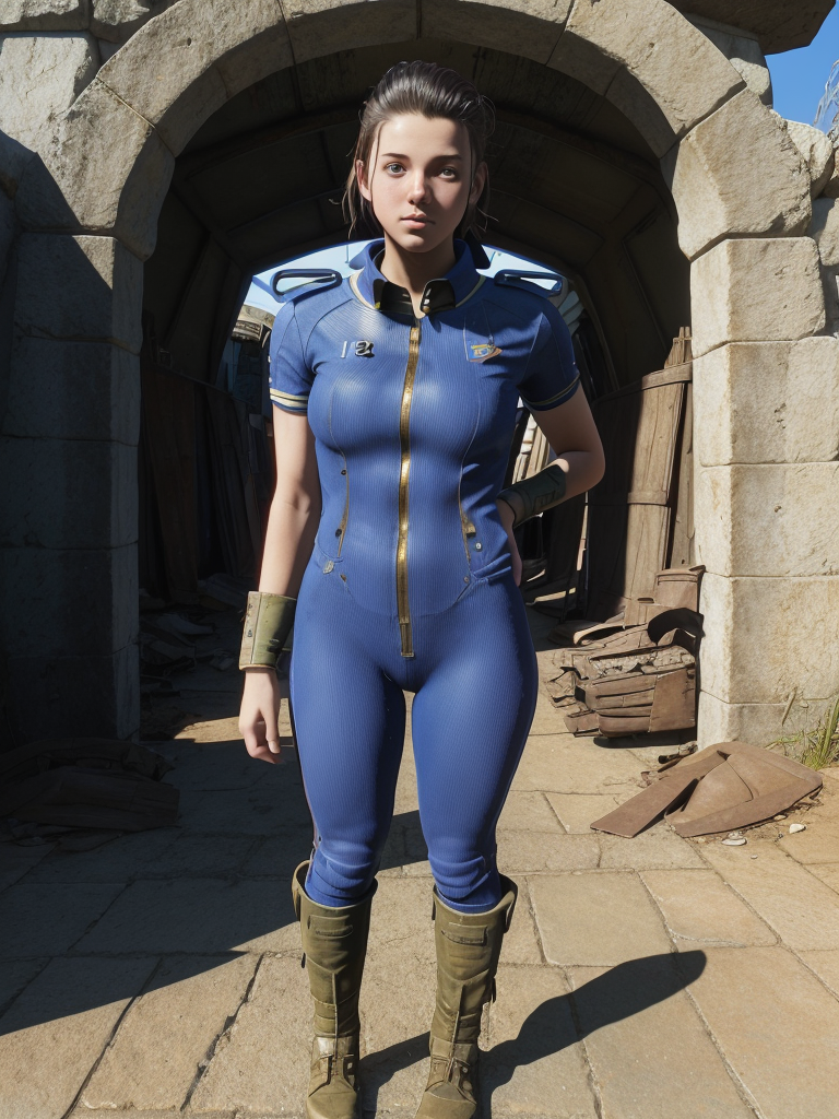 vault girls  AIイラスト: Fallout vault girl 作者 @jorelleno_YoMismo | PixAI
