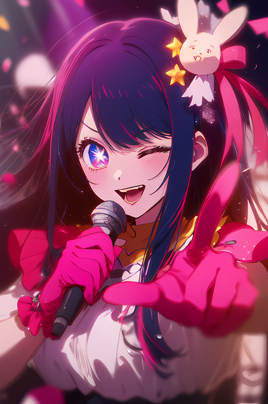 AI Art: Hoshino Ai🎤 (Oshi no Ko) by @TMG | PixAI