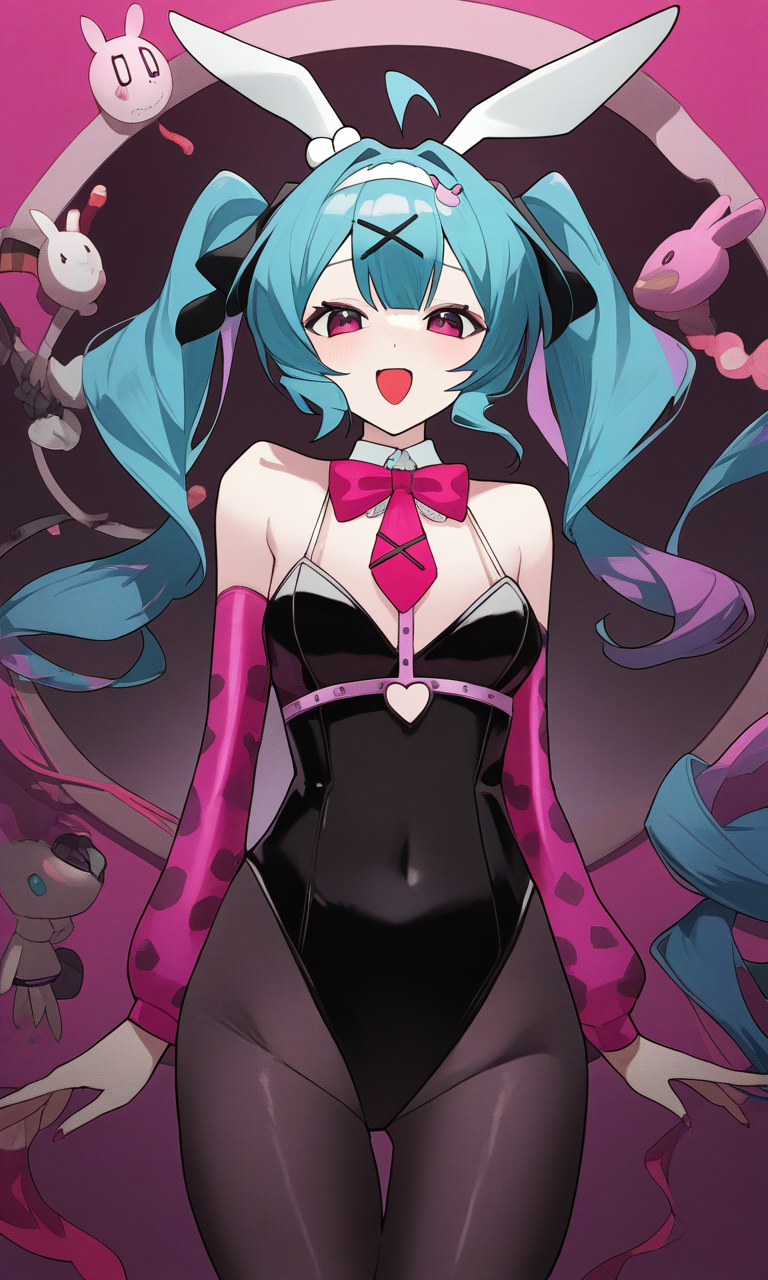 AI Art: Rabbit Hole🐇ラビットホール Hatsune Miku by @Bonice | PixAI