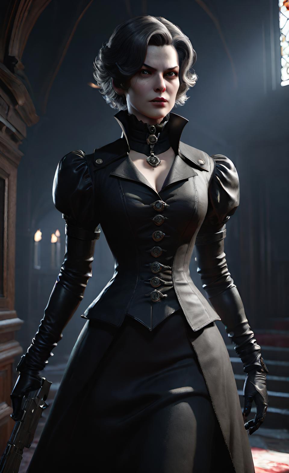 AI Art: Lady Dimitrescu (Resident Evil 8) by @Андрей Ворон | PixAI