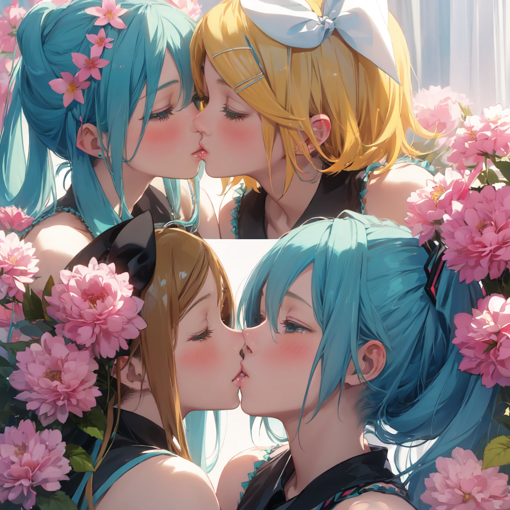 AI Art: Miku x Rin by @Voccaloider | PixAI