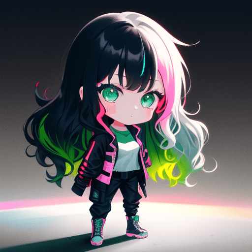 Chibi Wavy Hair