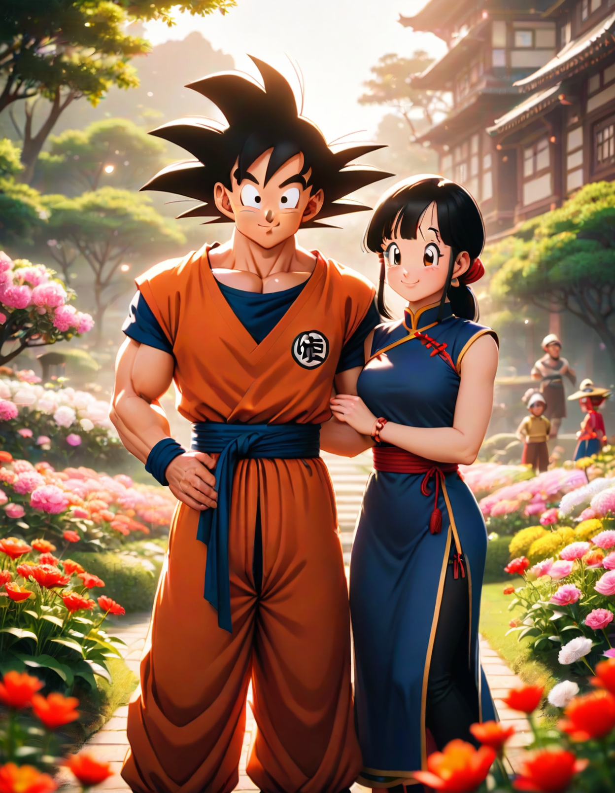 AI Art: Goku & Chi-Chi💖 (Dragon Ball) by @TMG | PixAI