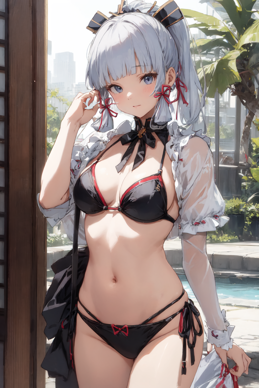 AI Art: Ayaka Bikini Maid by @rateupisalie | PixAI