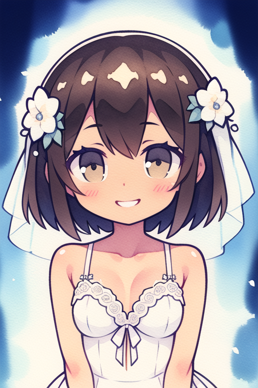 AI Art: Beautiful Girl at the Wedding by @thissai