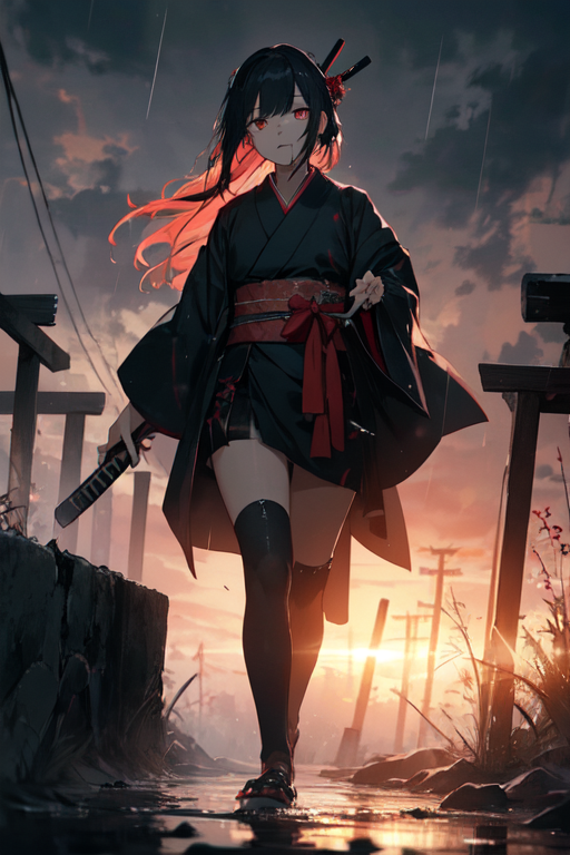 Anime deals girl katana