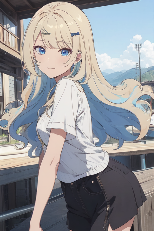 prompthunt: profile portrait of most beautiful anime woman ,detailed  eyes,look up to the stars ,happy sunshine dazzling ,gorgeous side view  ,kawaii,low angle shot, profile pic anime girl 