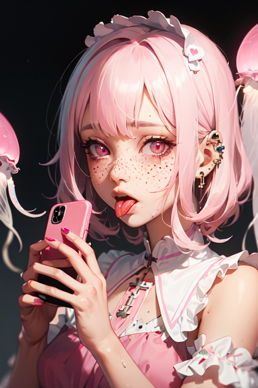 eyes, pink hair, anime, anime girls, heart eyes, closeup, digital art