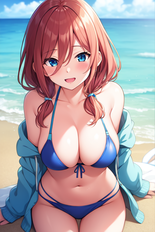 AI Art miku nakano The Quintessential Quintuplets bikini by