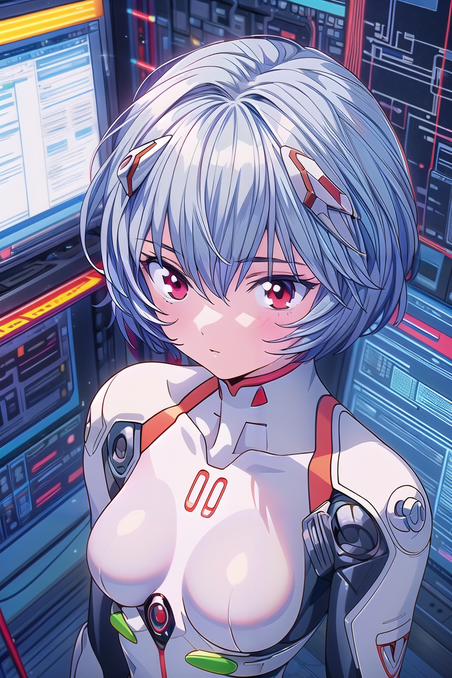 AI Art: Rei Ayanami by @Cosmic Neon | PixAI