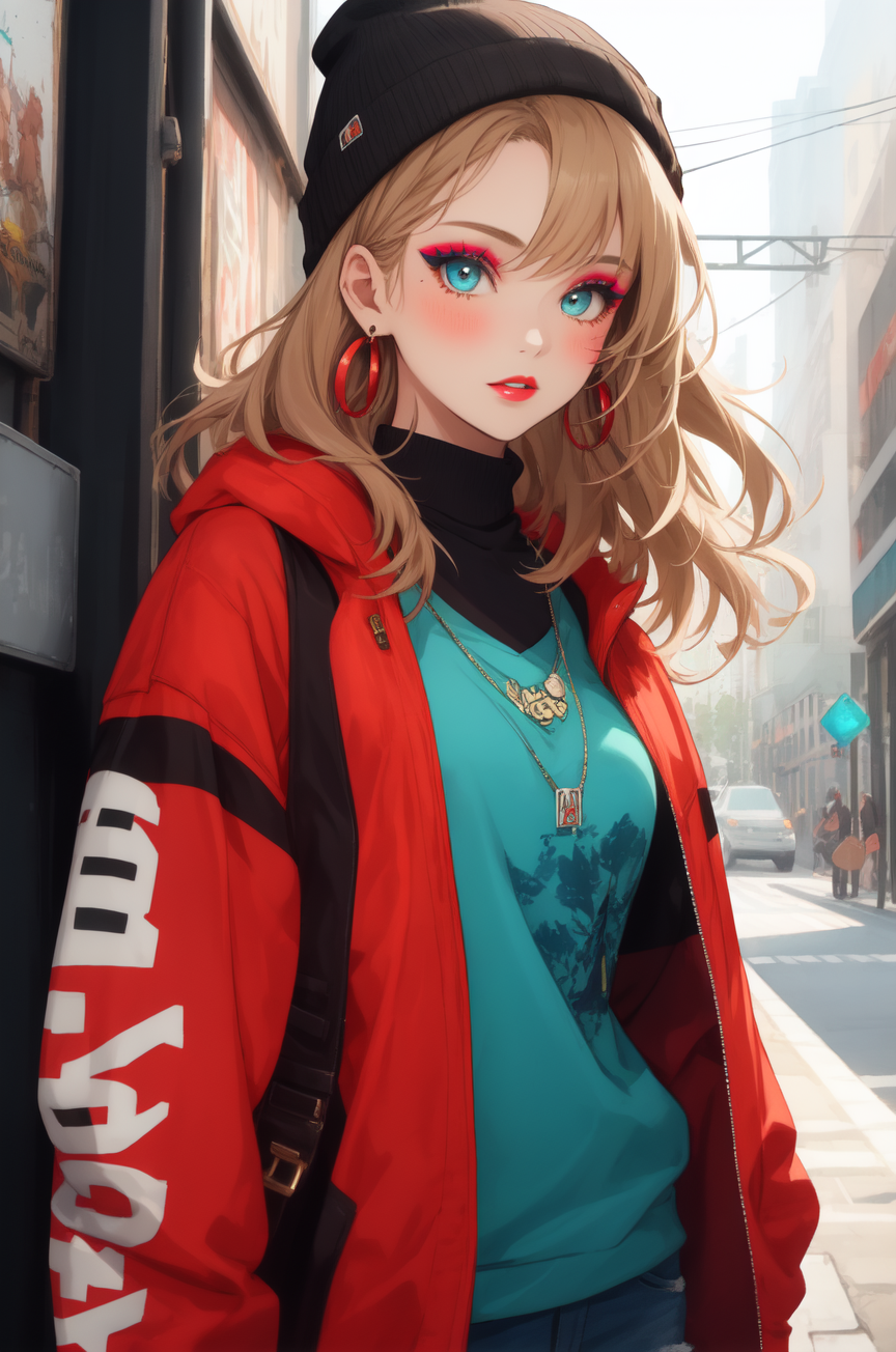 AI Art: Street girl by @Potee | PixAI