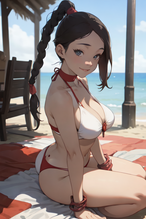 Anime Beach Boobs Porn - AI Art: AI Artwork by @AcrobaticAd2601 | PixAI