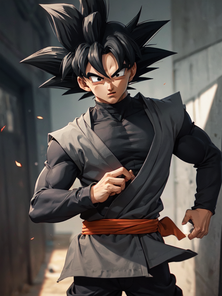 Black store hair goku