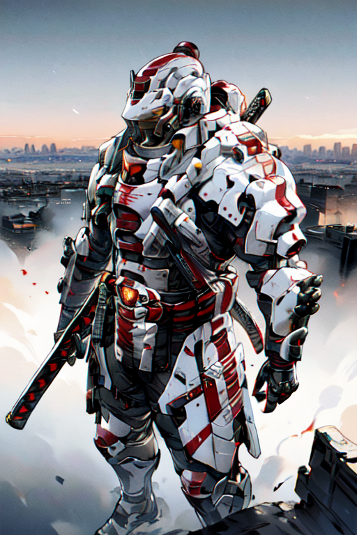 AI Art Mecha samurai 3 by Mozzaart PixAI