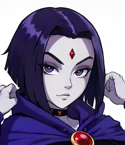 Ai Art Lora Model Raven Teen Titans Pixai