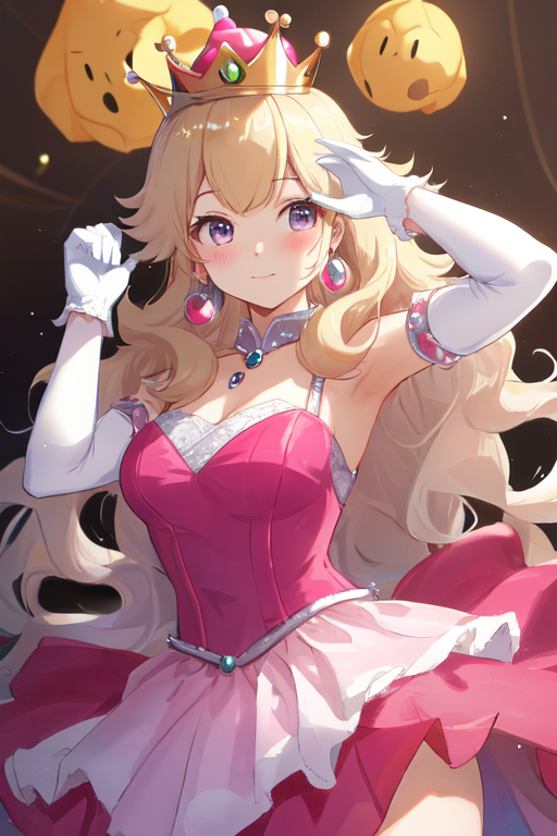 AI Art: プリンセスピーチの衣装 - 「マリオ」のピーチ姫 von