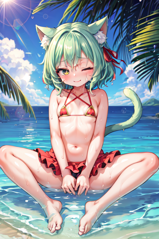 Ai Art Soaking Wet Cat By Yukishigure Pixai Anime Ai Art Hot Sex Picture