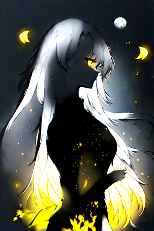 AI Dark anime girl with glowing eyes 2 by LuciaNya96 on DeviantArt