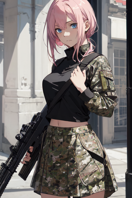 Female Combat Suit Set (Black) Hot + - Machinegun