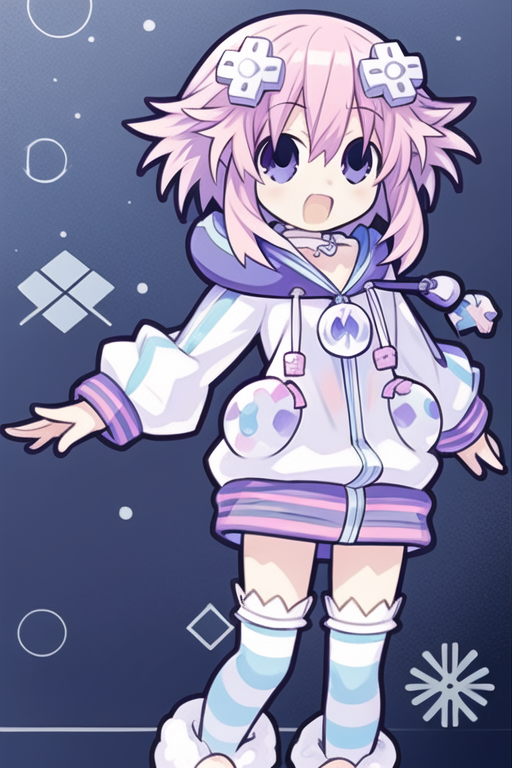 AI Art: Neptune (Hyperdimension Neptunia) by @SlinkyCoil | PixAI