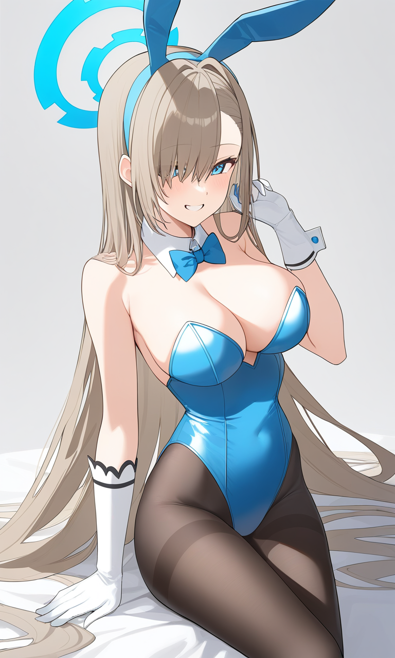 AI Art: 「blue archive」 - Asuna (bunny) (blue archive) by @美しい旅人様 | PixAI