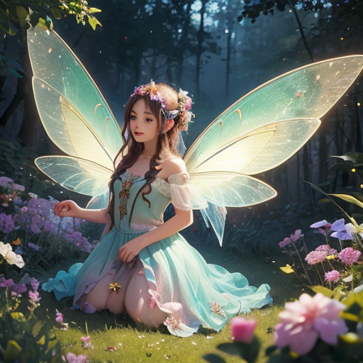 Enchanted fairy forest 🧚🏾‍♀️🧚🏼🧚🏽‍♂️ - AI Generated
