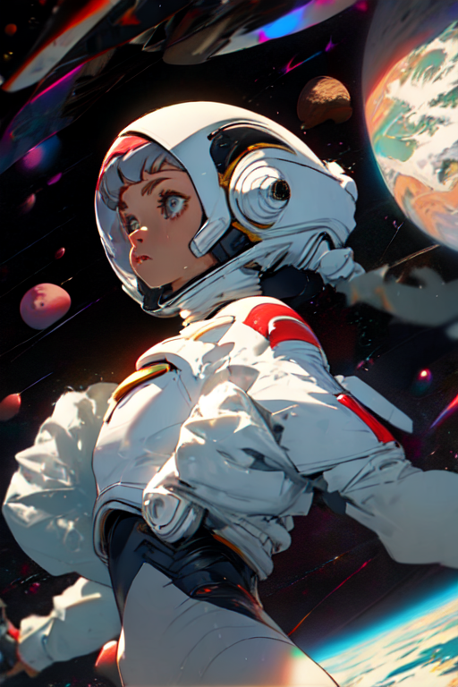 SPACE GIRL GOGO — FP Illustration