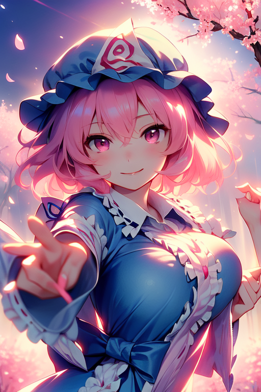 作品名稱: 幽々子様/yuyuko/touhou project 作者@睡眠不足| PixAI