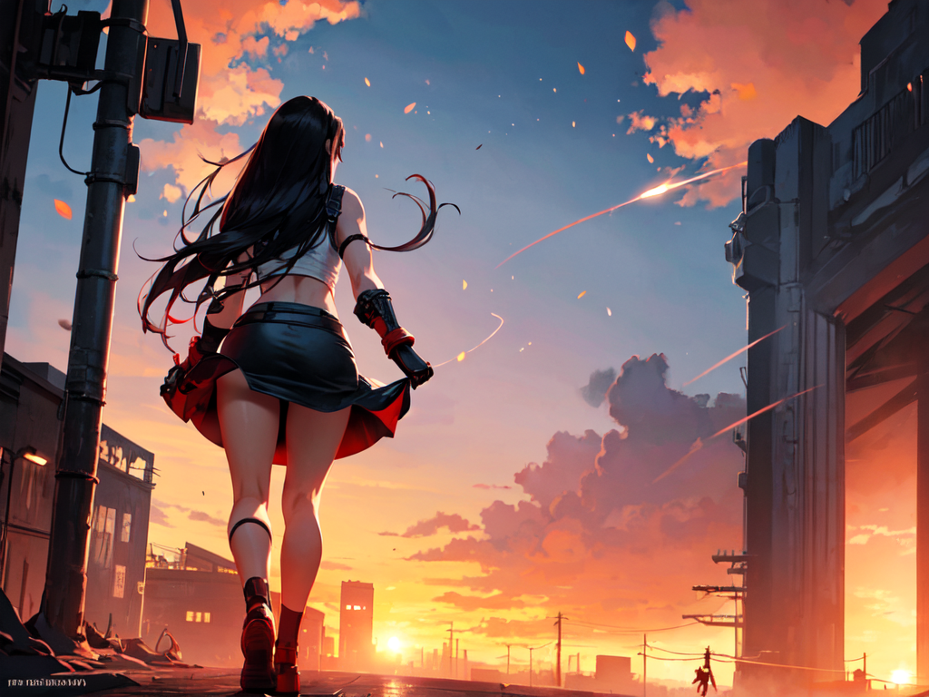 AI Art: Tifa by @AleV | PixAI