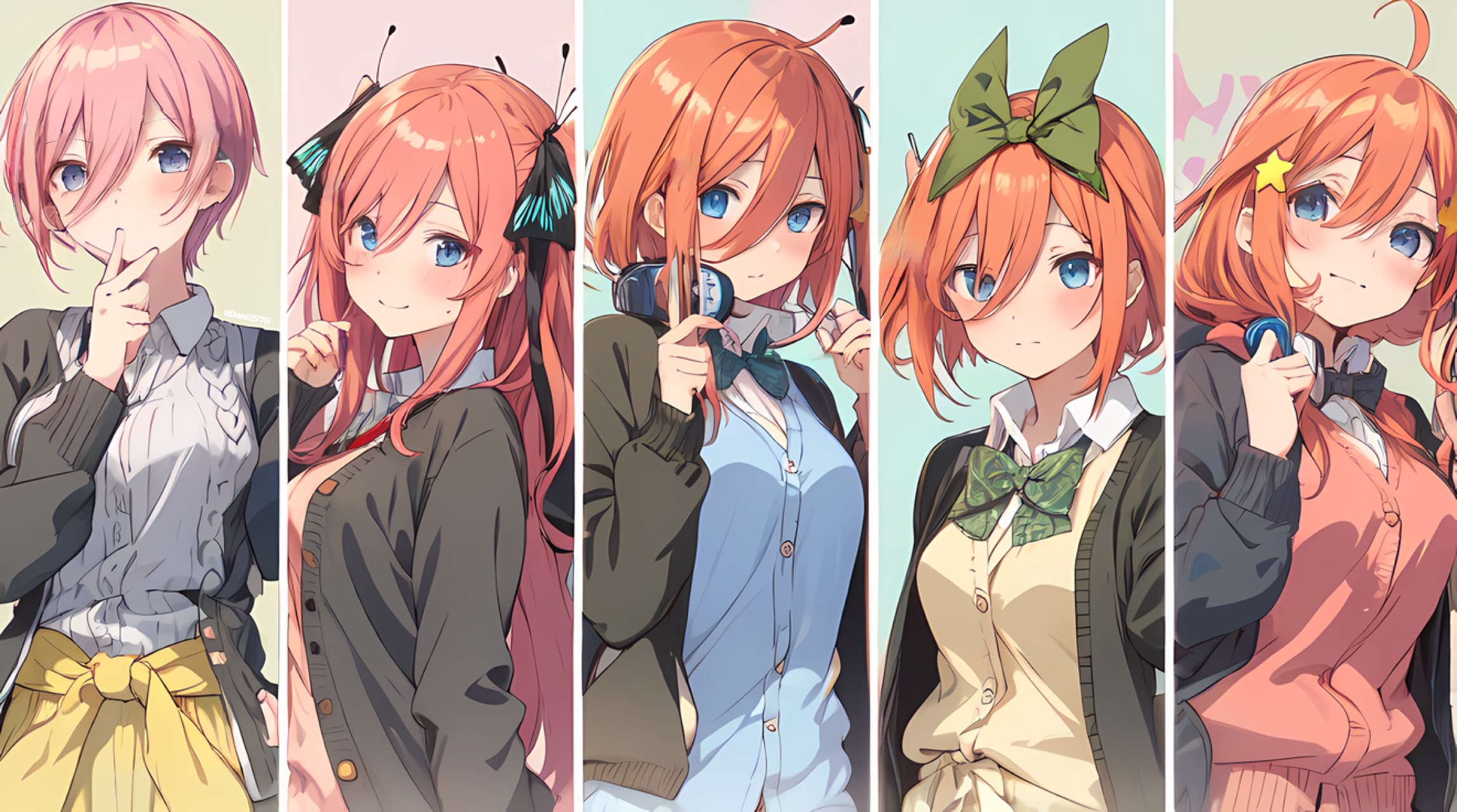 AI Art: ✨The Quintessential Quintuplets ✨ by @Don2576 | PixAI