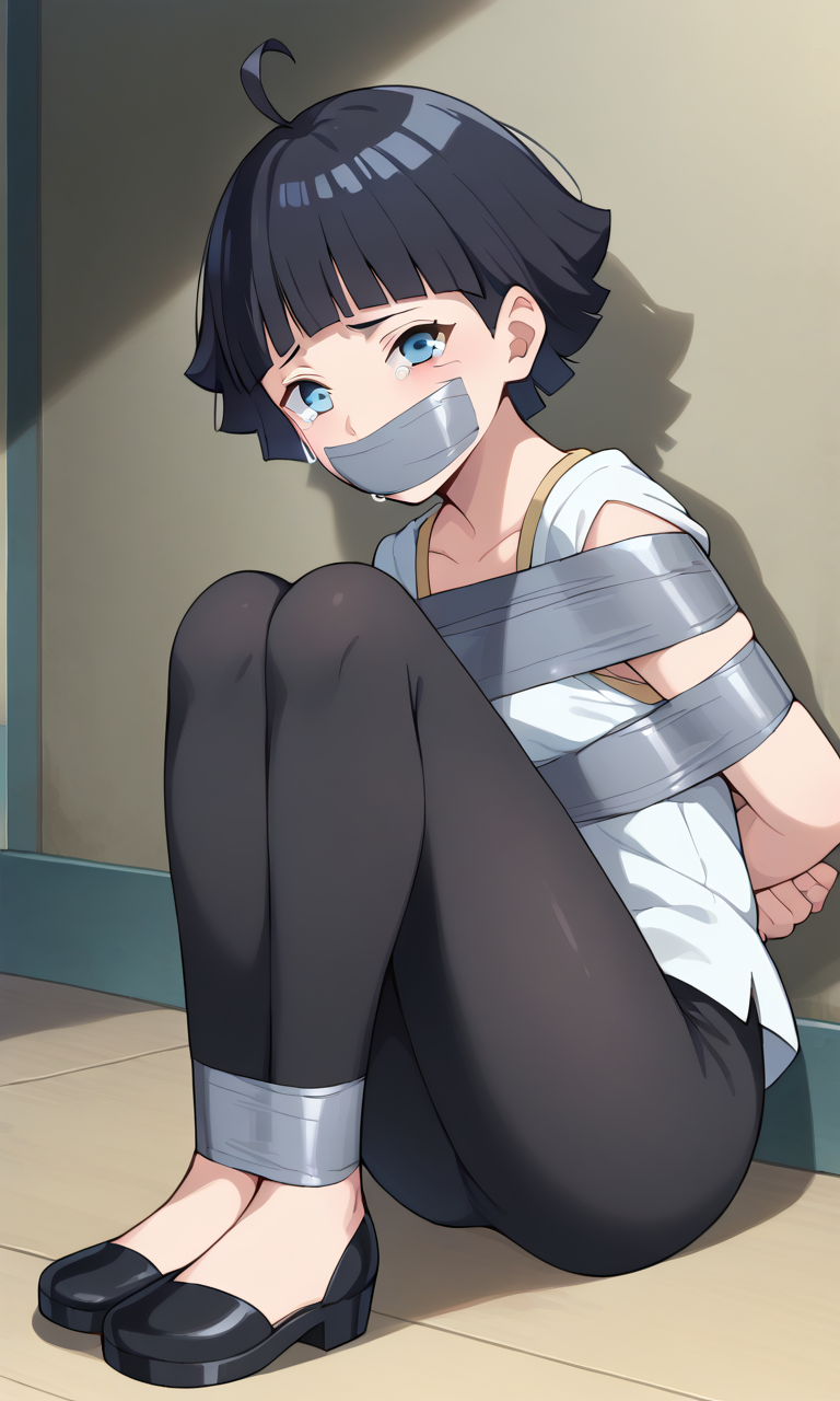 AI Art: Himawari tied up and gagged by @james5456 | PixAI