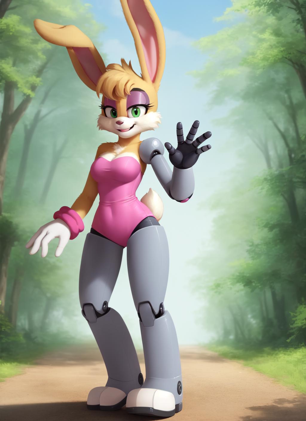 Ai Art Lora Model Bunnie Rabbot Sonic Pixai