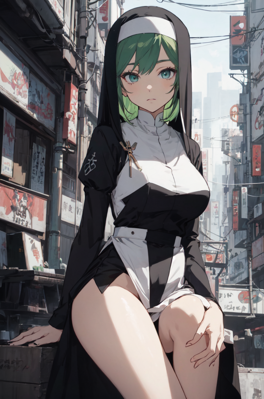 AI Art: Anime nun by @ldleness#0145 | PixAI