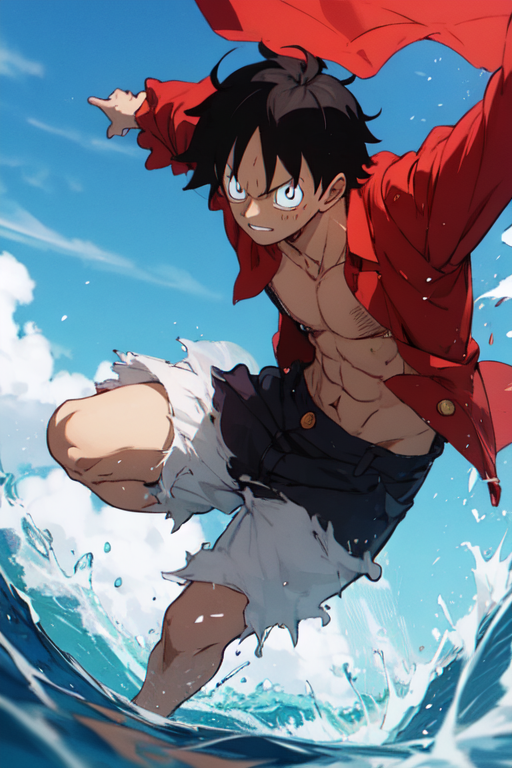 AI Art monkey d luffy by Michele De Blasio PixAI