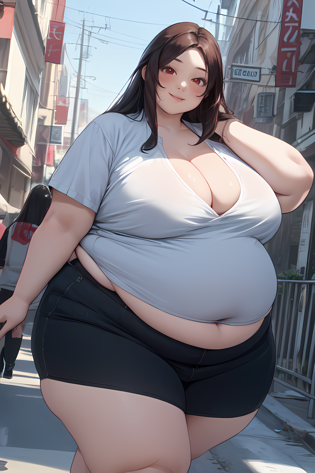 AI Art: Fat girl 4 by @electronized_proton | PixAI