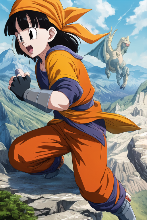 AI Art: DRAGON BALL by @うるち