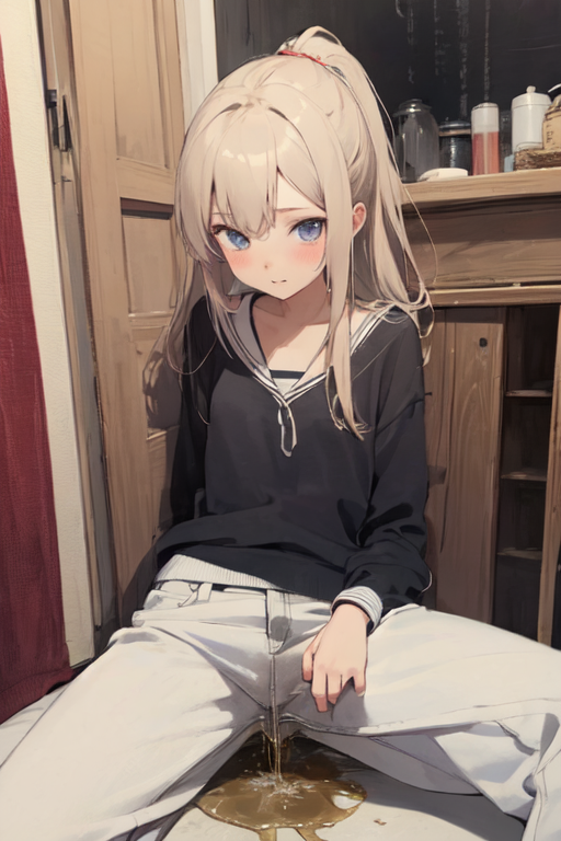 AI　pissing AIイラスト: peeing 作者 @Ejjdjdj | PixAI