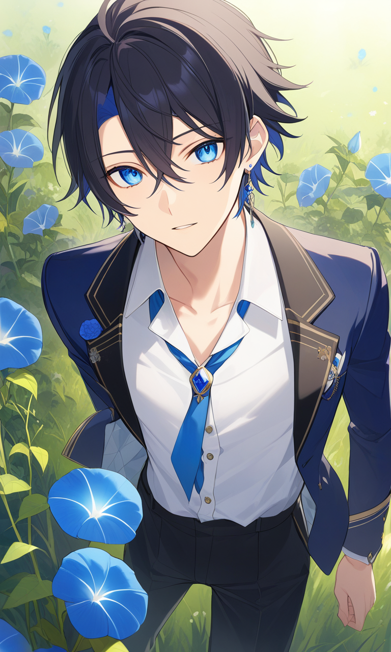 AI Art: 「Ensemble Stars!」 - Hidaka Hokuto by @速い竜探検家様 | PixAI