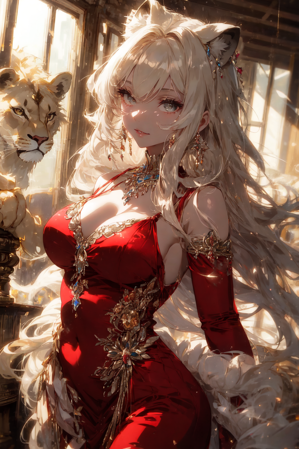 Leo's Gaze: Captivating AI Anime Girl Character Artistry by Diki