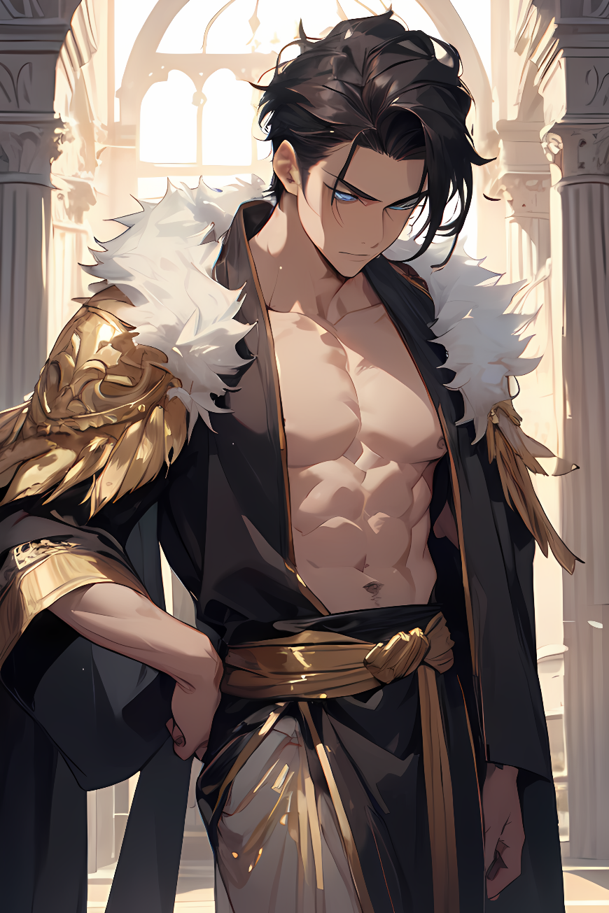 AI Art: Handsome Male Dark Demigod by @user-1664070410011310879 | PixAI