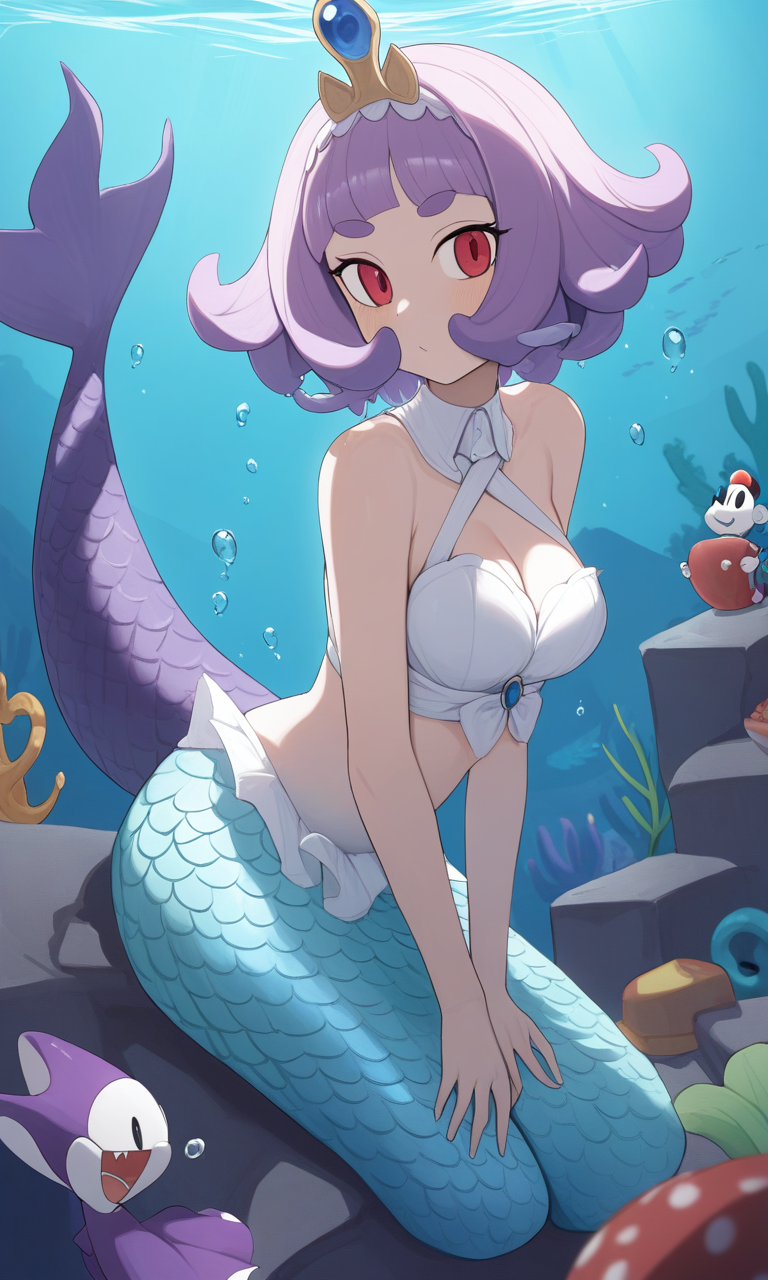 AI Art: Cala Maria: The Enchanting Mermaid-inspired Monster Girl by  @ChillOrangeWalkerSr. | PixAI