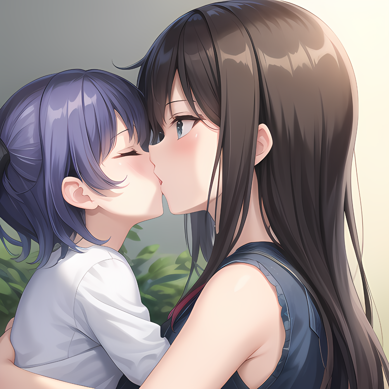 AI Art: KISS♡ by @凹いす | PixAI