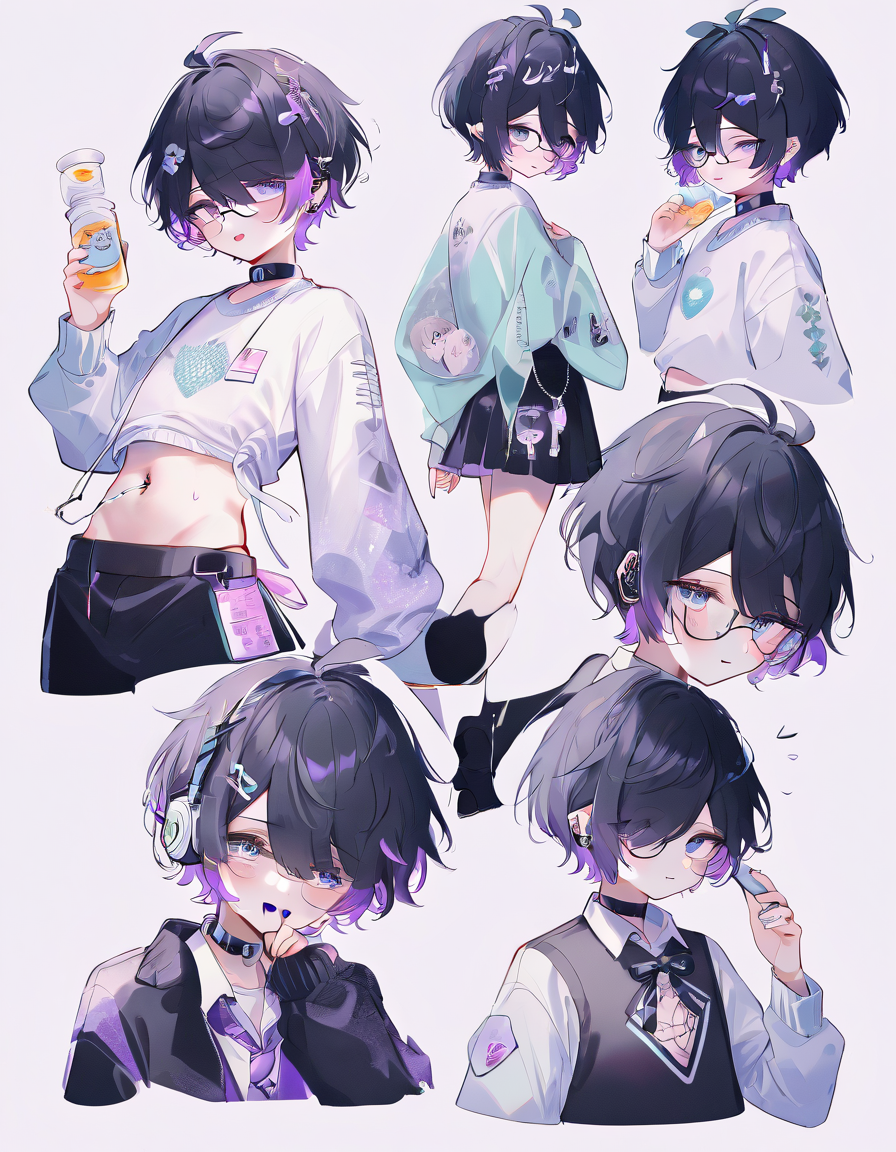 AIイラスト: goth femboy 作者 @ASIMORA | PixAI