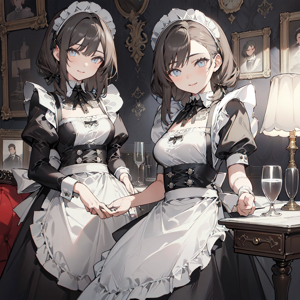 AI Art: maid cabaret club by @uvi | PixAI