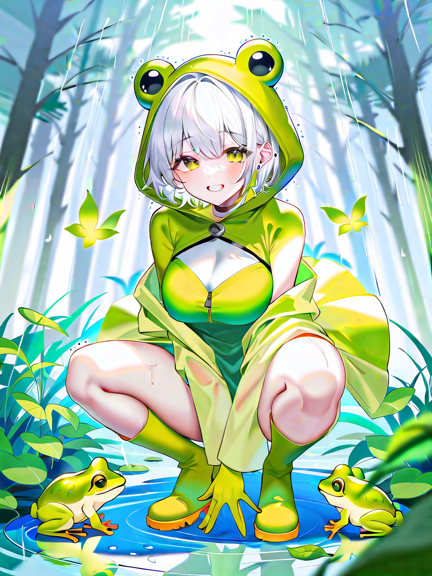 AI Art: frog girl by @ミコスキー | PixAI